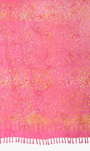 Sarong BALI BATIK ornaments růžový