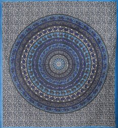 Mandala duża Dularee niebieska