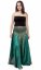 Kolesová nohavicová sukňa PARIPA zelená