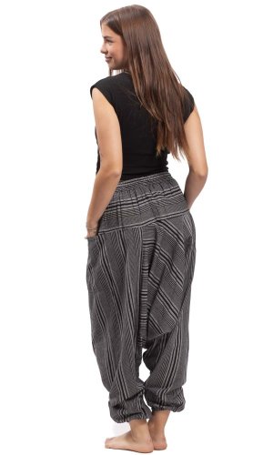 Szarawary / Spodnie haremki CLASSIC STRIPES czarny III.