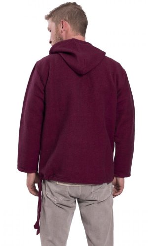 Bluza unisex z kapturem RAHUL WAFLAR fioletowa