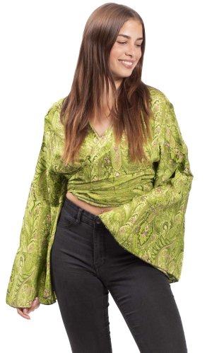 Bolerko GITA s dlouhým rukávem zelené III.