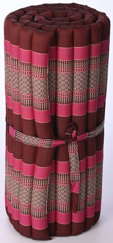 Futon rolovací růžovo-červený šířka 80cm