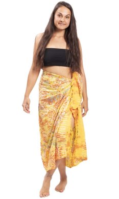 Sarong BALI BATIK žlutý VIII.