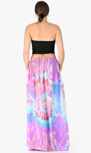 Dlhá sukňa / šaty Batik ružové
