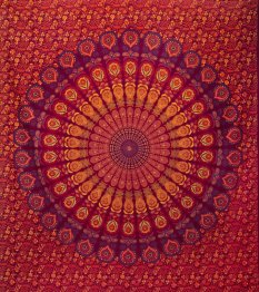 Mandala veľká RAGA bordo I.