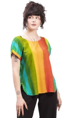 Dámske tričko s krátkym rukávom SARITA rainbow