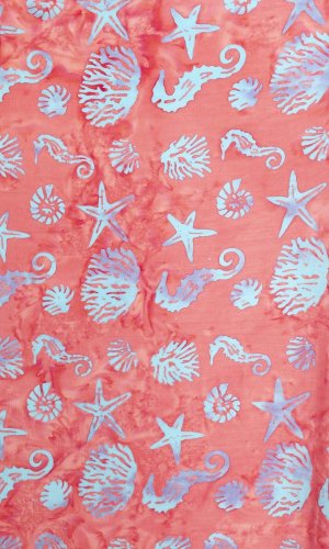 Sarong BALI BATIK czerwony XIX.