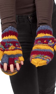 Vlnené prezliekacie rukavice XII.