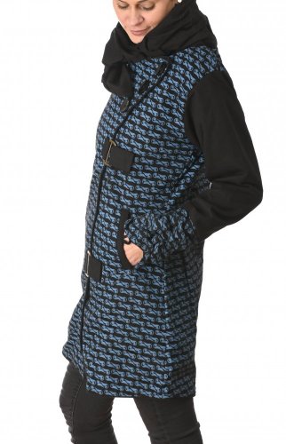 Dámsky kabát Sunita modrý