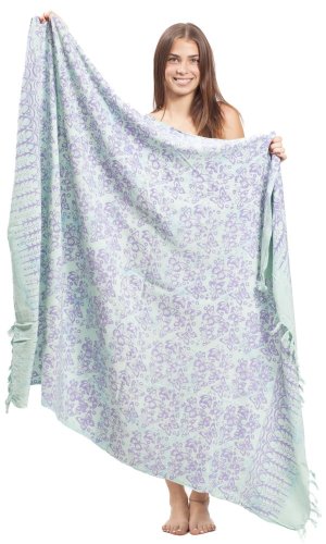 Sarong BALI BATIK zelený XVIII.
