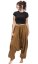 Harémové kalhoty / Sultánky CLASSIC PLEATS okrová