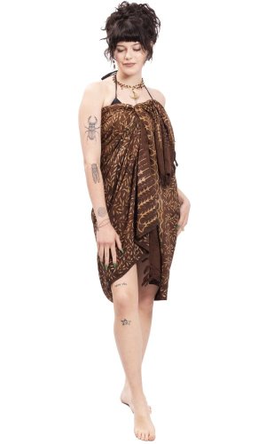 Sarong BALI BATIK hnědý IV.