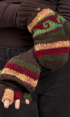 Vlnené prezliekacie rukavice VII.