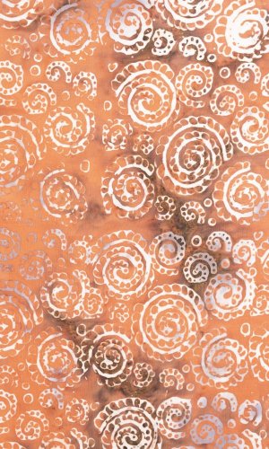 Sarong BALI BATIK pomarańczowy XI.