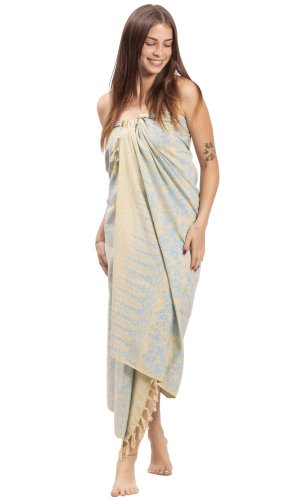Sarong BALI BATIK jasnozielony XI.