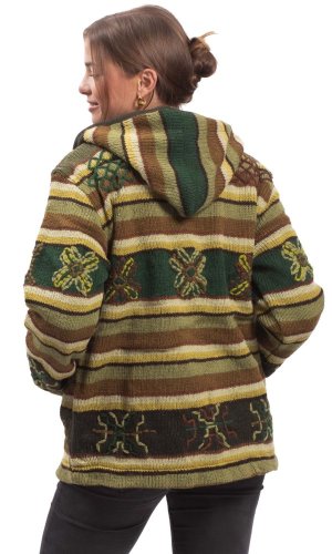 Kurtka dzianinowa BHUTAN zielony