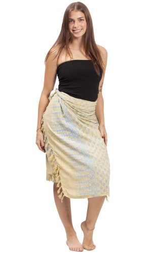 Sarong BALI BATIK jasnozielony IX.