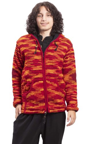 Pletená bunda MARLED oranžová