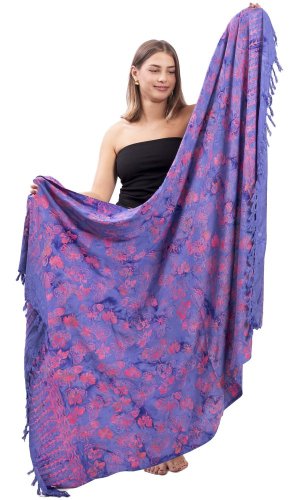 Sarong BALI BATIK fialový I.
