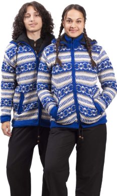 Kurtka dzianinowa HIMALAYAN niebieski