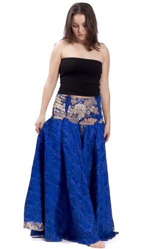 Kolová kalhotová sukně PARIPA modrá III.