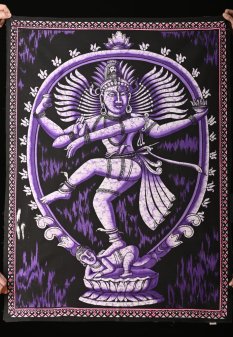 Látkový obrázek Šiva fialový