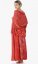 Dlhá sarongová sukňa červená - Veľkosť: XL