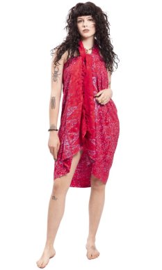 Sarong BALI BATIK czerwony III.