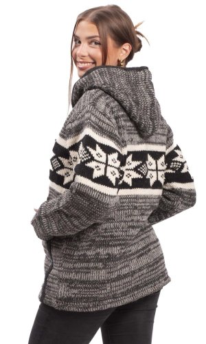 Kurtka dzianinowa HIMALAYAN szaro-biały I. - Rozmiar: L