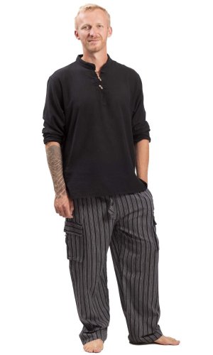 Kalhoty CLASSIC STRIPES černá I.