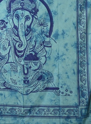 Mandala velká Ganéša modrý