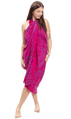 Sarong BALI BATIK czerwony IX.