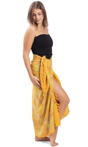 Sarong BALI BATIK žlutý II.