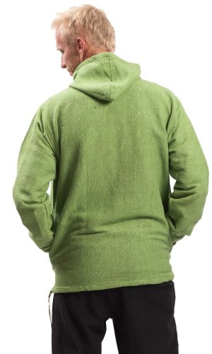 Bluza unisex z kapturem RAHUL WAFLAR czielony II.