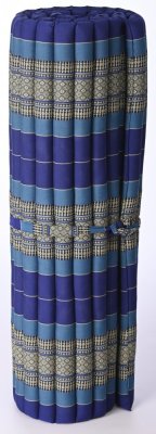 Futon rolowany ciemno niebieski szerokość 120 cm