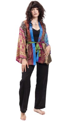 Krátké KIMONO multicolor XII.
