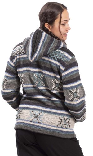 Kurtka dzianinowa BHUTAN szary - Rozmiar: XL