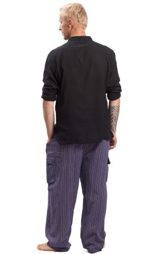 Kalhoty CLASSIC STRIPES fialová I.