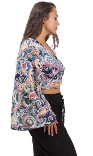 Bolero GITA z długim rękawem różowe III.