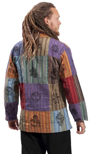 Koszula indyjska / Kurta PATCHWORK multicolor I. - Rozmiar: S