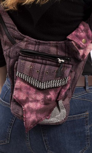 Crossbody taška / ledvinka SURI fialová II.