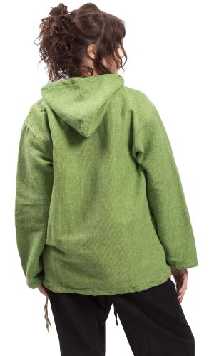 Bluza unisex z kapturem RAHUL WAFLAR czielony II.