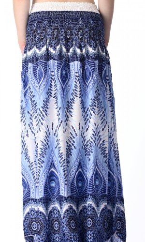 Dlouhá sukně / šaty Peacock blue