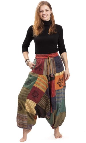 Patchworkowe szarawary KANTHA