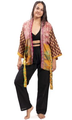 Krátke KIMONO multicolor VII.